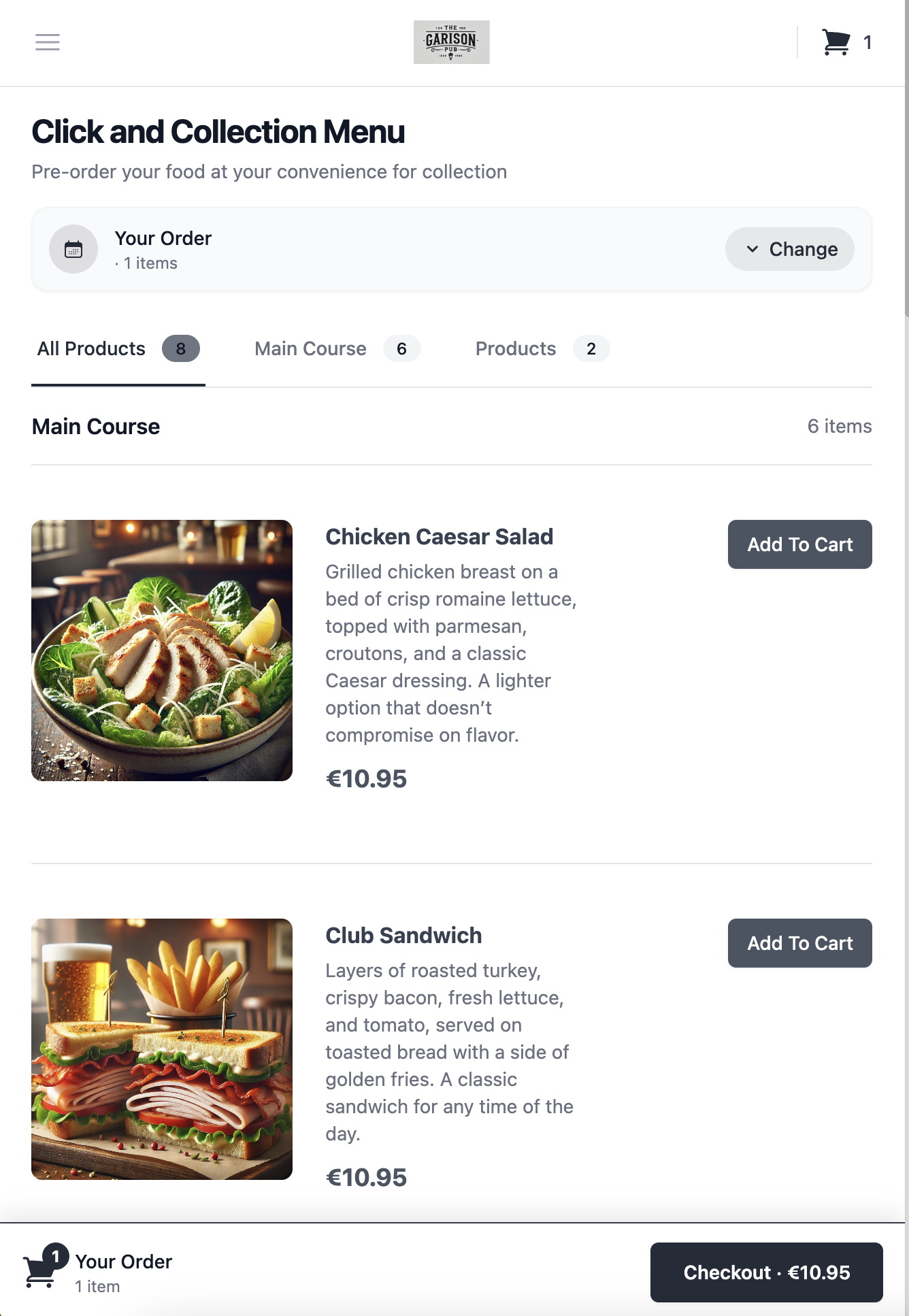 Your website takes orders.  Tenvito runs them.